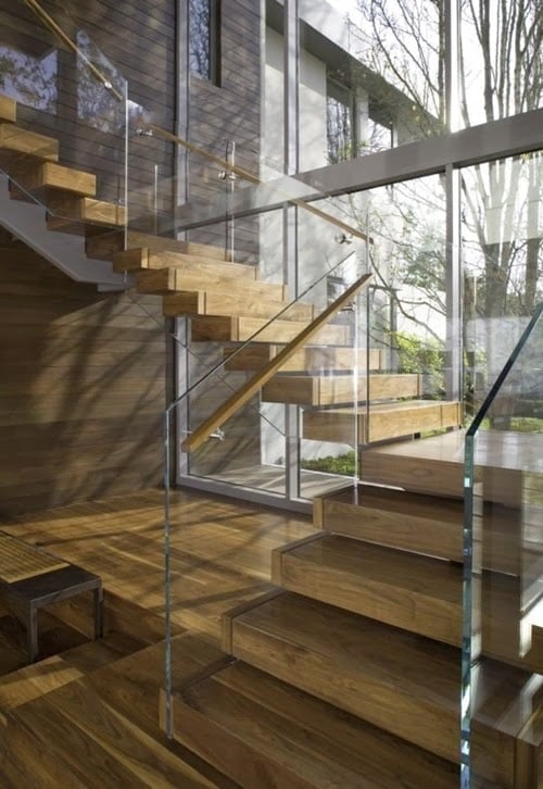 high end glass Different-Wooden-Types-of-Stairs-for-Modern-Homes