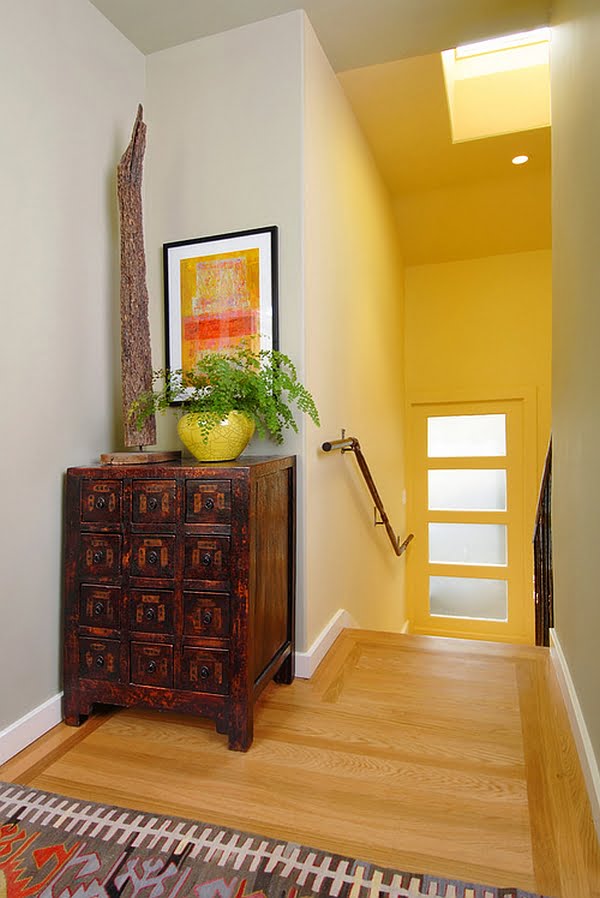 Apothecary Cabinet Welcoming Inhabitants in a Long Corridor 