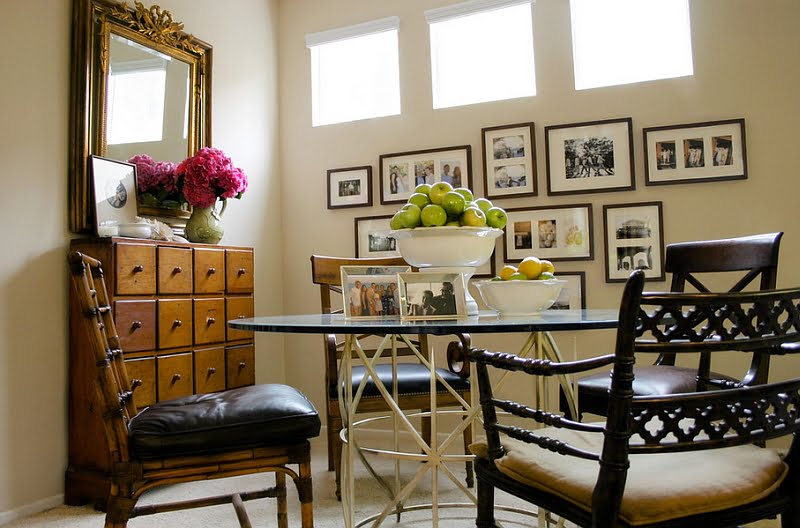 Apothecary Chest in the Dinning Area Serving as the Perfect Side Table