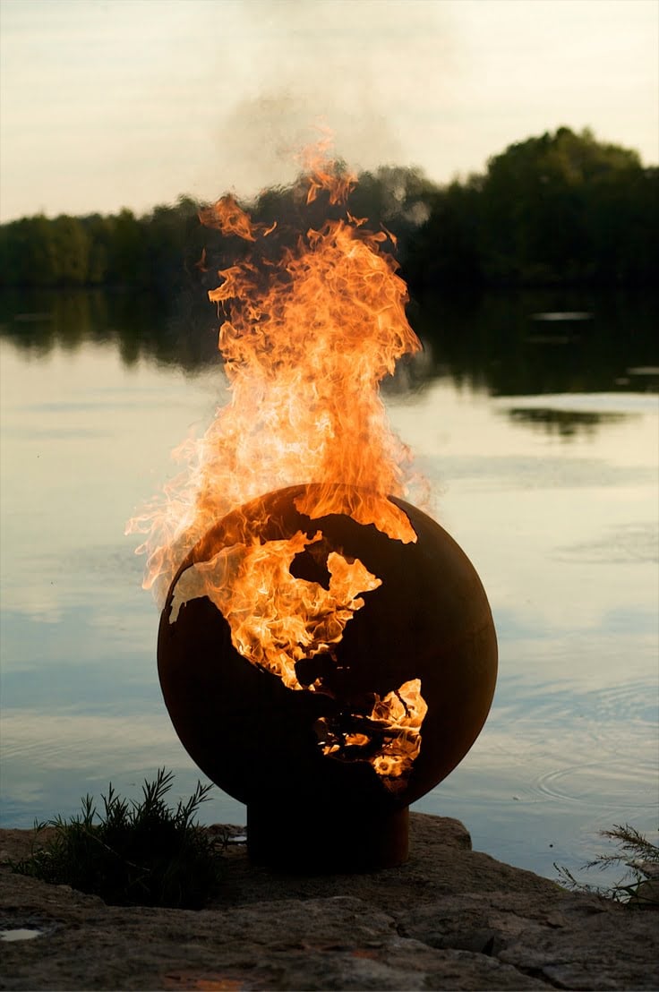 Burning Earth Like Sphere