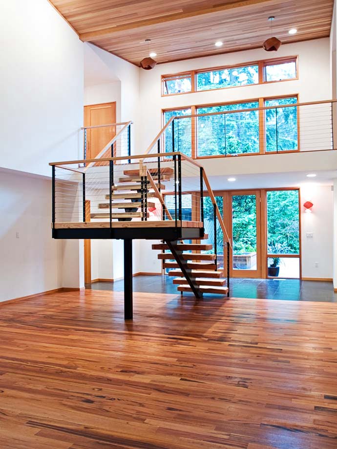 interior staircase Green Modern Classic House by PLACE Hidden in the Forest