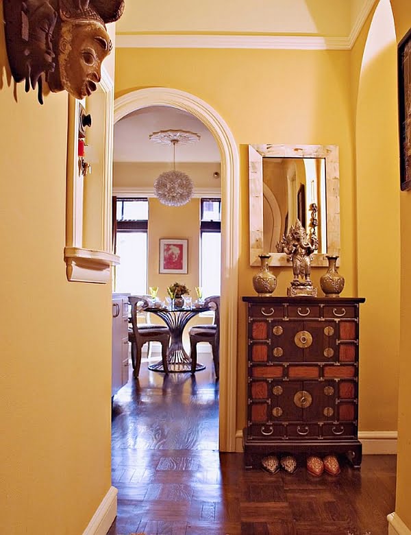 The Balanced Silhouette of a Apothecary Table May Fit Perfectly by a Narrow Entry