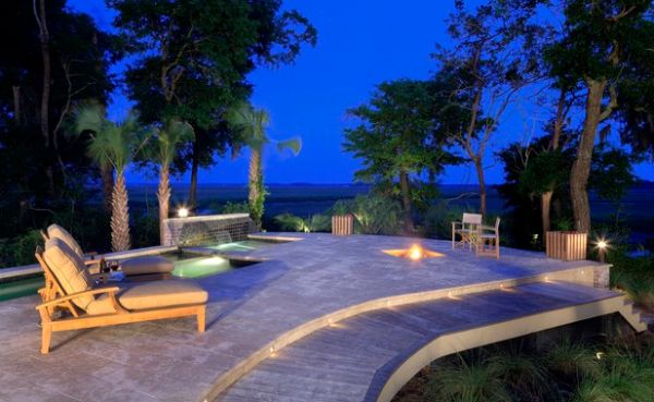 Backyard Landscaping Design Ideas-Amazing near Swimming Pool Fireplaces