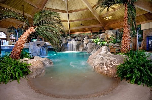 An Indoor Swimming Pool That Will Make You Forget About All the Possible Holidays