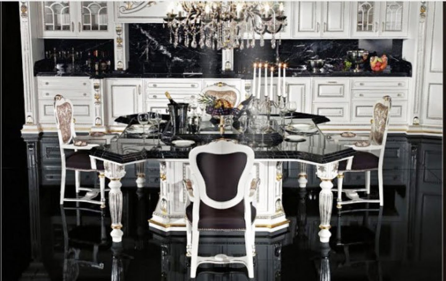 25 Black and White Glamour Decor Inspirations 17