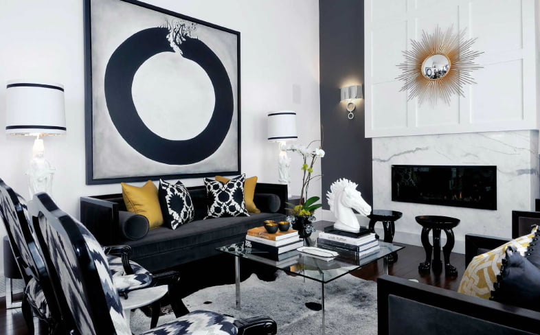 25 Black and White Glamour Decor Inspirations 21