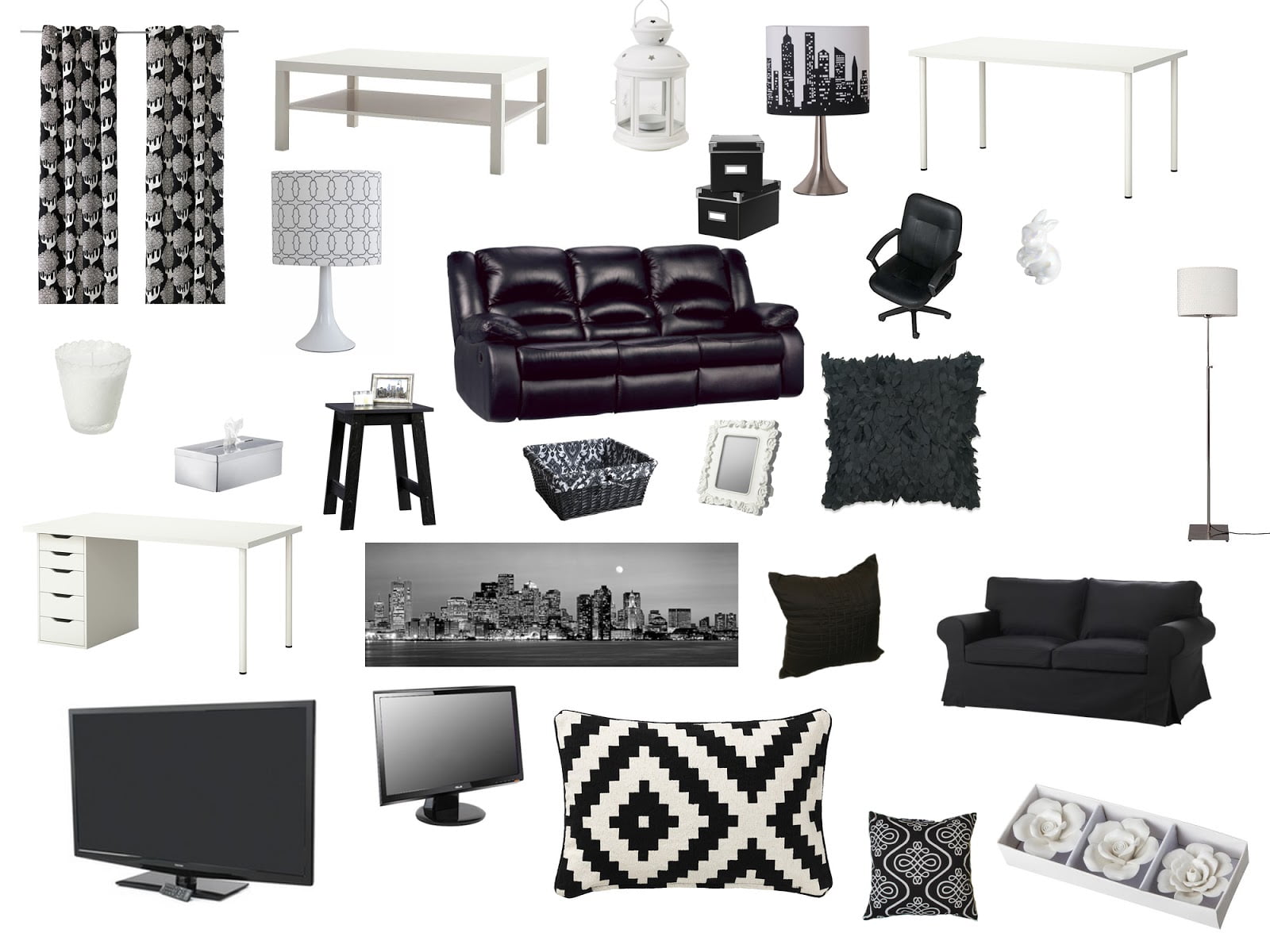 25 Black and White Glamour Decor Inspirations 26