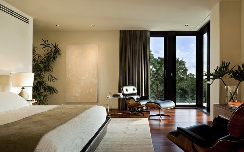 A Spectacular Snapshot for the Contemporary Corner Bedroom