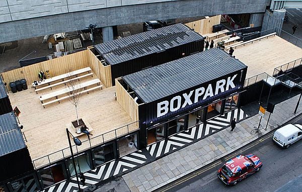 The Boxpark Shoreditch Has Been Assembled Out of 61 Containers