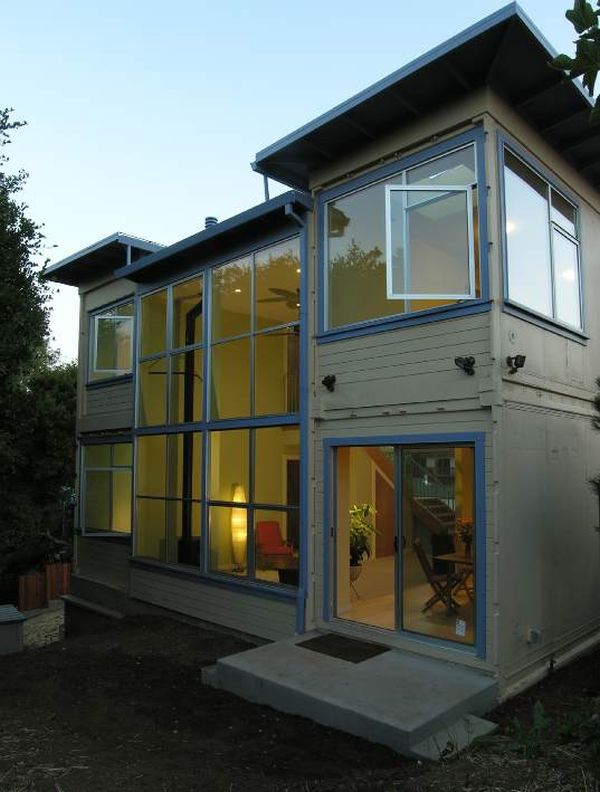California Container Home Wearing a Traditional Structure Apparel