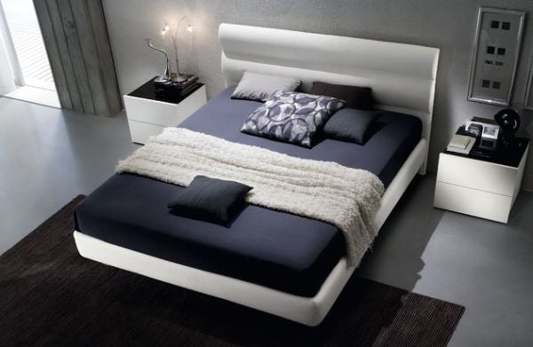 Floating Bed Upholstered in a Beautiful Eco Leather Respecting The Envinronment