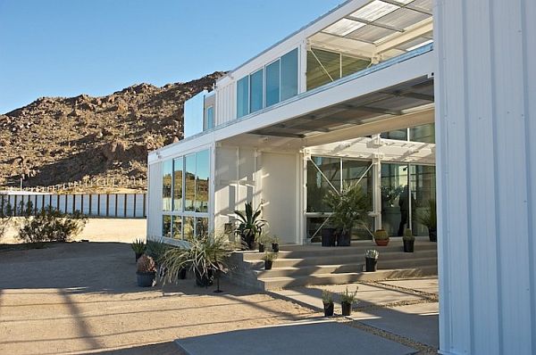 Mojave Desert Shipping Container Home with a Lavish Design That Replaced the Traditional Residence