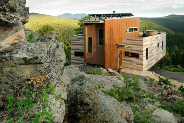 Colorado Rocky Terrain Carrying a Shipping Container Animated by Life