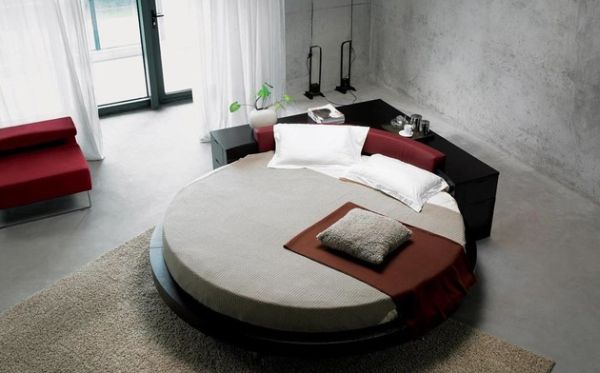 Simple beautiful round bed.