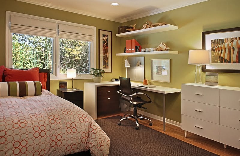 If Needed You Can Turn Your Bedroom Corner Into Your Own Home Office