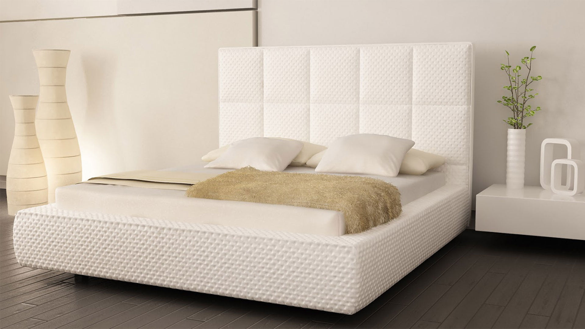 White bedroom design idea simple