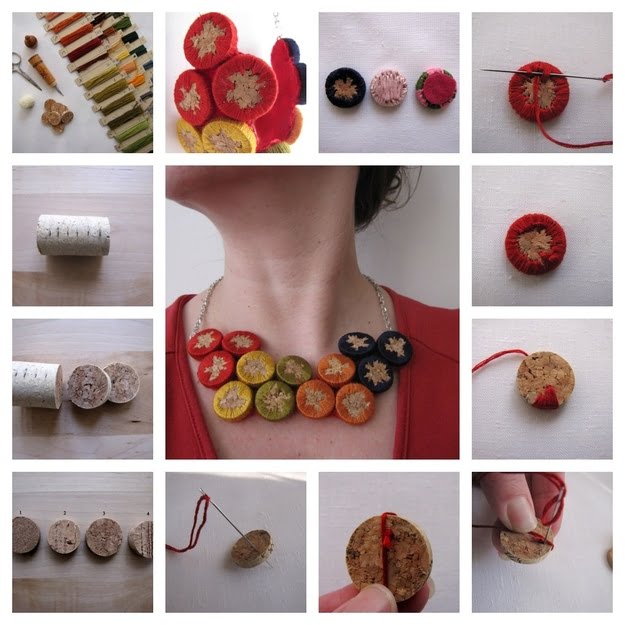 15. CORK DECORATIVE NECKLACE