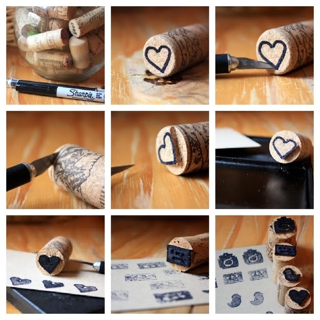 8. SMALL CORK STAMPS