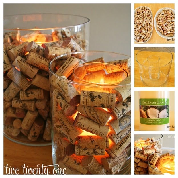 5. CORK CANDLE VOTIVES