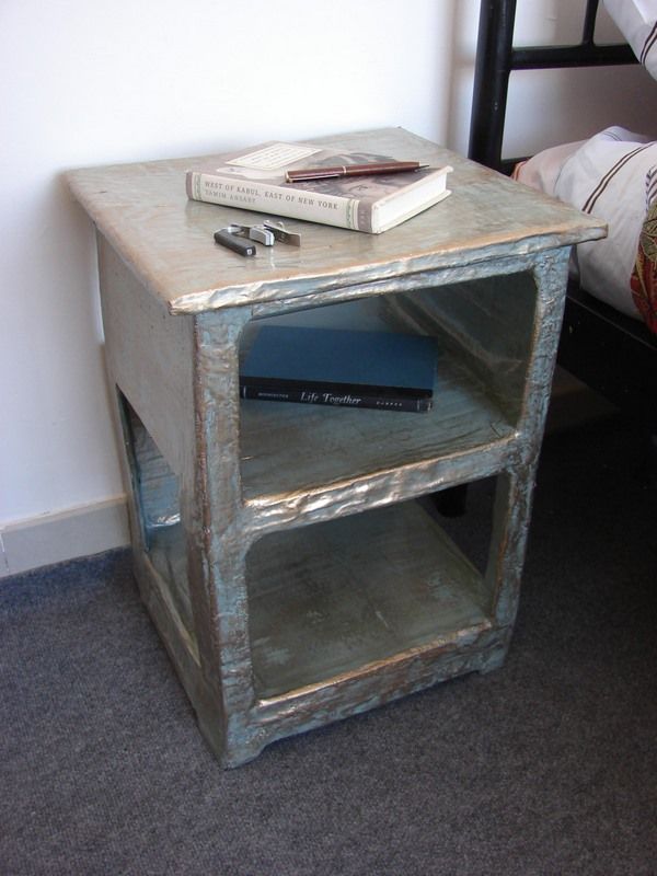 While This Might Not Be The Most Appealing Bed Side Table It Still is a Functional and Inspiring Furnishing- You Can Make it Better!