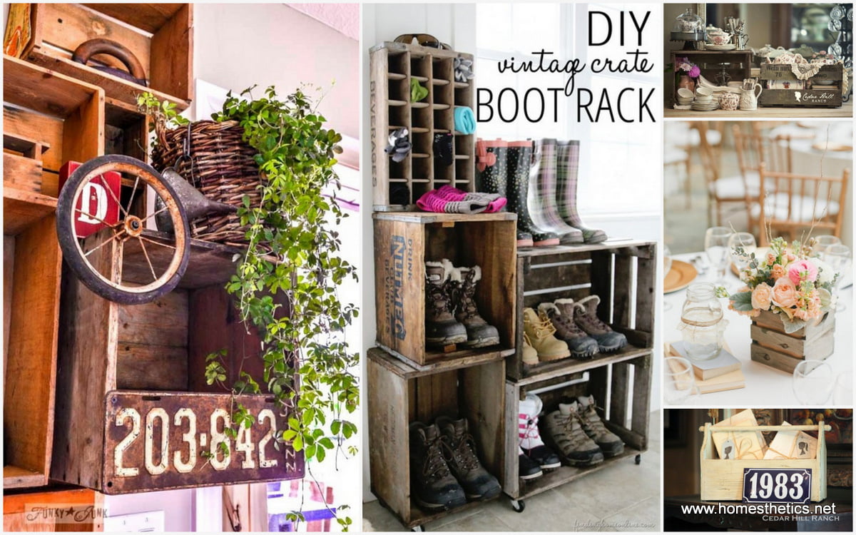 Creative Ideas on How to Re-purpose Old Wooden Crates