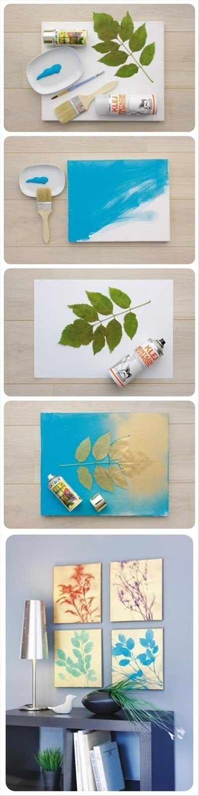 Simple Natural DIY Wall Art With Natural Motifs