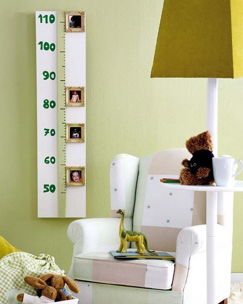 Adorable Smart DIY Nursery Projects - Wall Decor-Growth Chart Ideas homesthetics (9)