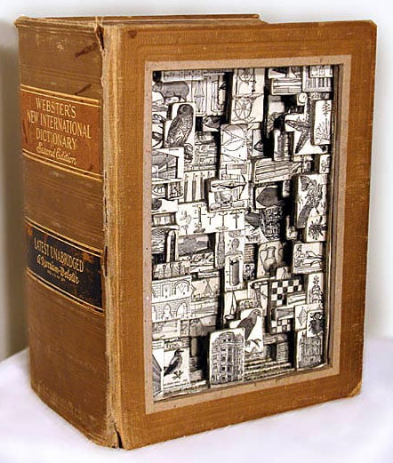 Brian Dettmer Paper Art in Book Sculptures