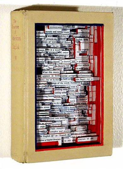 Brian Dettmer Paper Art in Book Sculptures