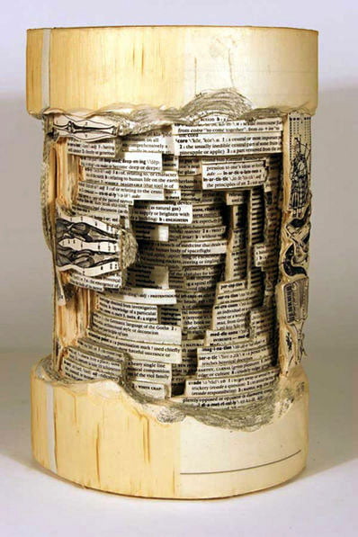Brian Dettmer Paper Art in Book Sculptures