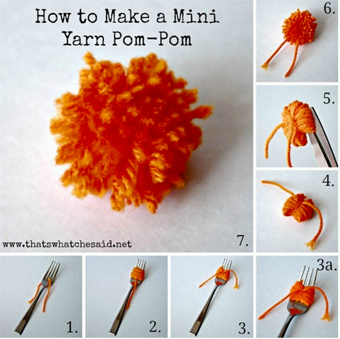 pompom crafts easy