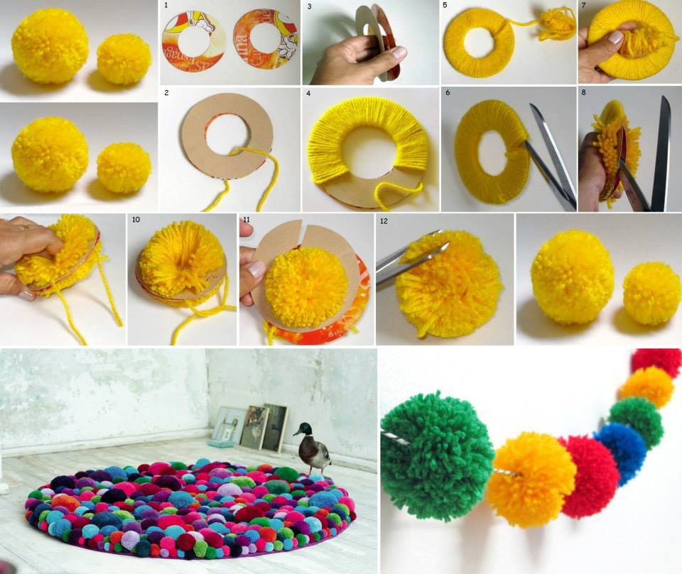  Pom-Pom Crafts and Ideas-homesthetics (13)