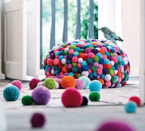 Cute colorful DIY Pom-Pom Crafts and Ideas-homesthetics (3)