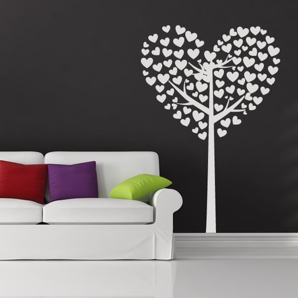 heart tree wall art
