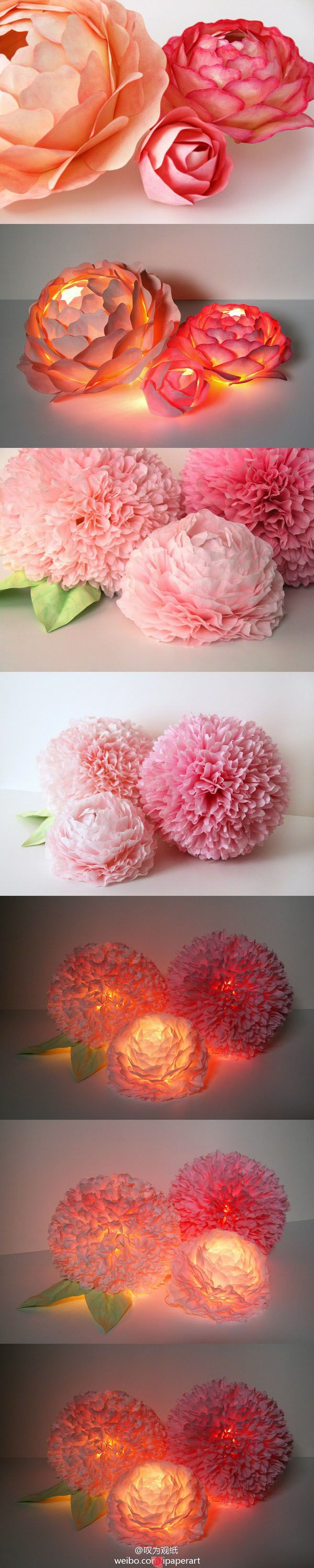 DIY Handmade Paper Flower Art