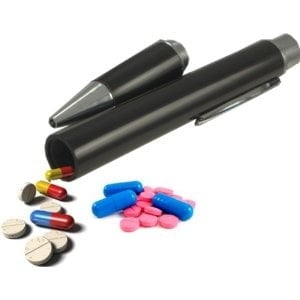 Pen Able To Accommodate Pills, Diamonds Or Bills 