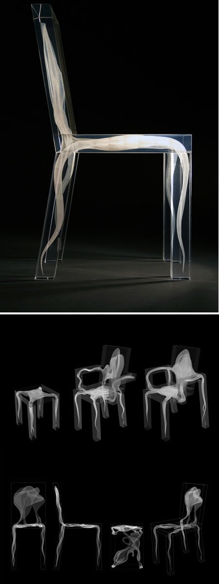 8. The ghost acrylic chair
