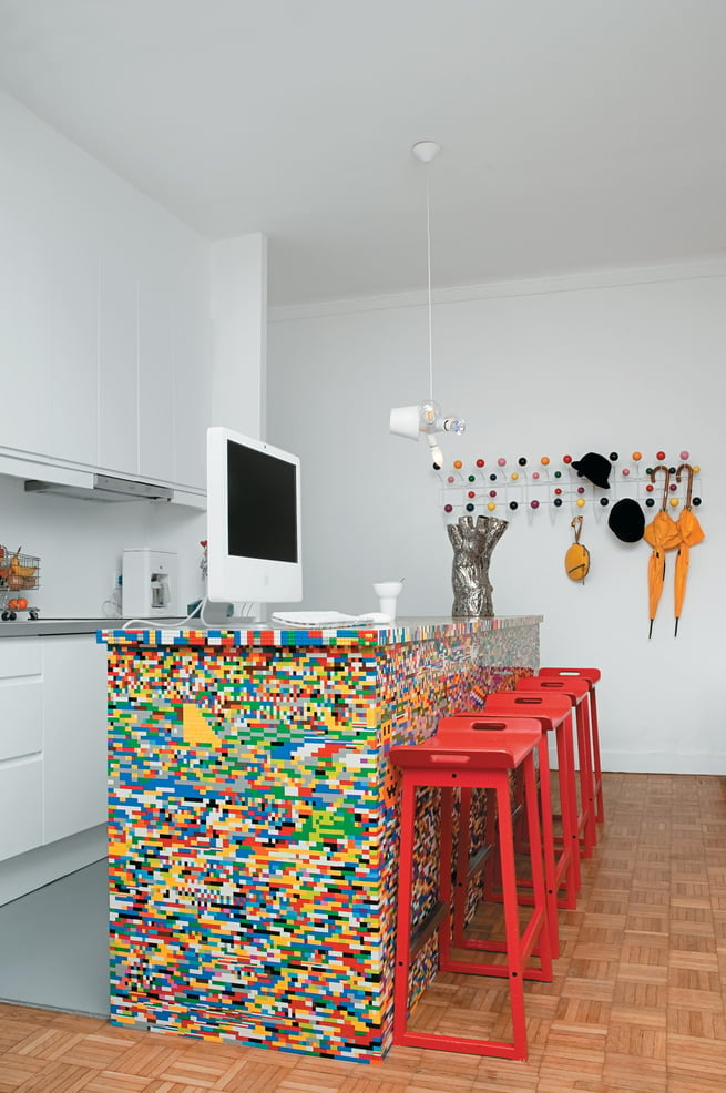 24. The Lego kitchen island
