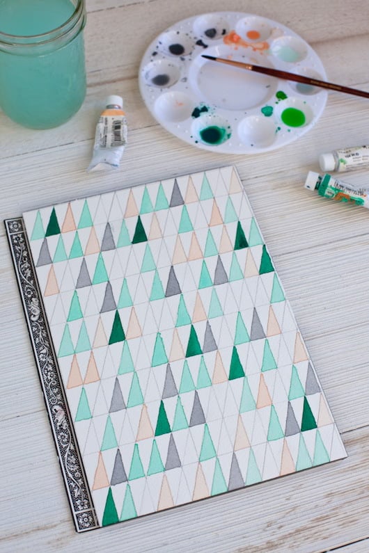 12. MAKE YOUR OWN WATERCOLOR PAPER WALL ART