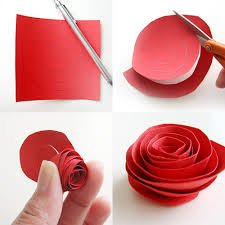 10. EASY WAY TO CUT PAPER ROSES