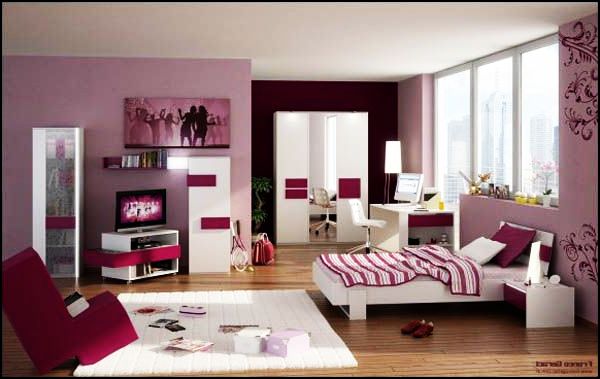 Highly Colorful Girl Room In a Pink Color Palette