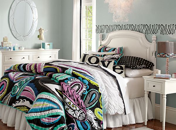 Young Teenage Girls Bedroom Idea Subdued to Elegance