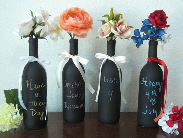 24 dazzling DIY Wine Bottle Centerpiece Ideas