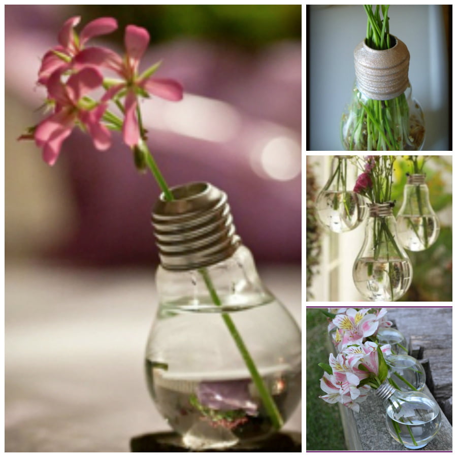 Beautiful Ideas On How To Decorate With Repurposed Light Bulbs