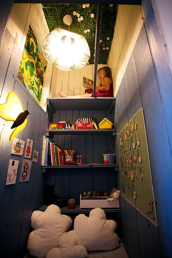 Transform your unused closet into a kid's fortress