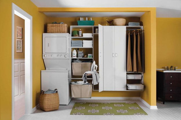 19. Turn an unused closet into a laundry station