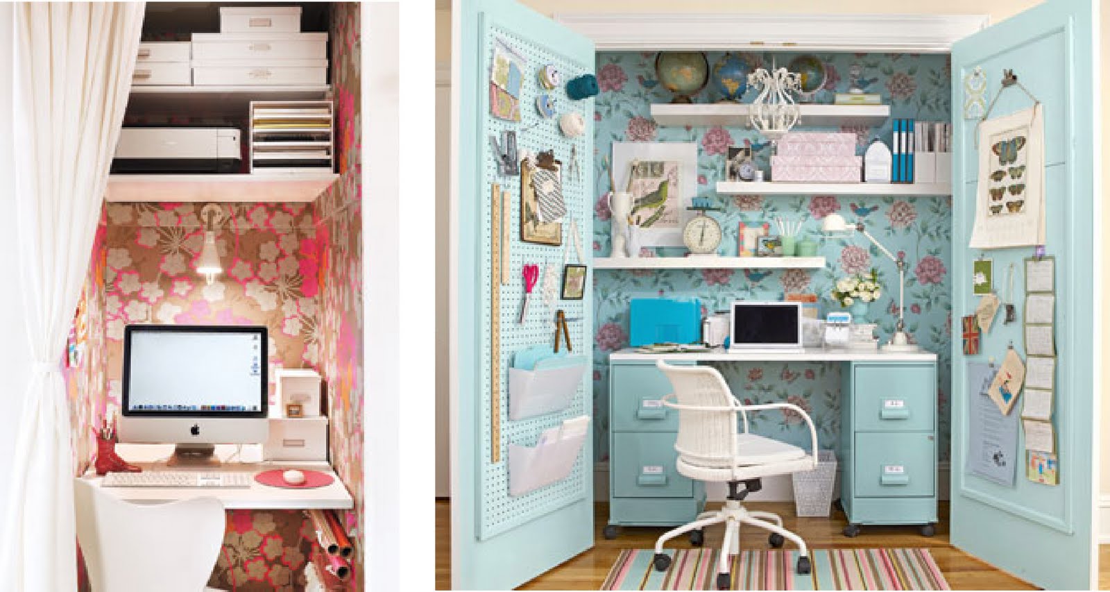 7. Play with colors and wallpaper for a beautiful design