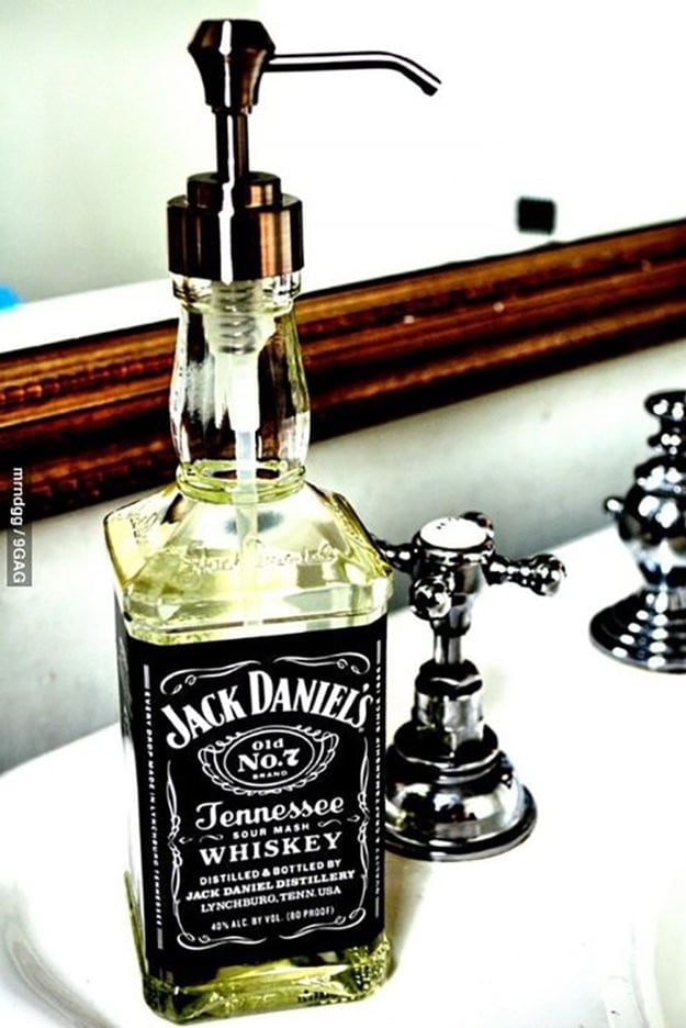 2. THE DIY Jack Daniels Soap Dispenser