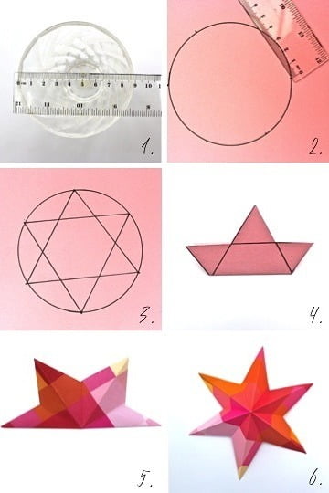 DIY Paper Art Projects - Learn How to Make 3D Paper Stars [Video Tutorial Included] homesthetics (18)