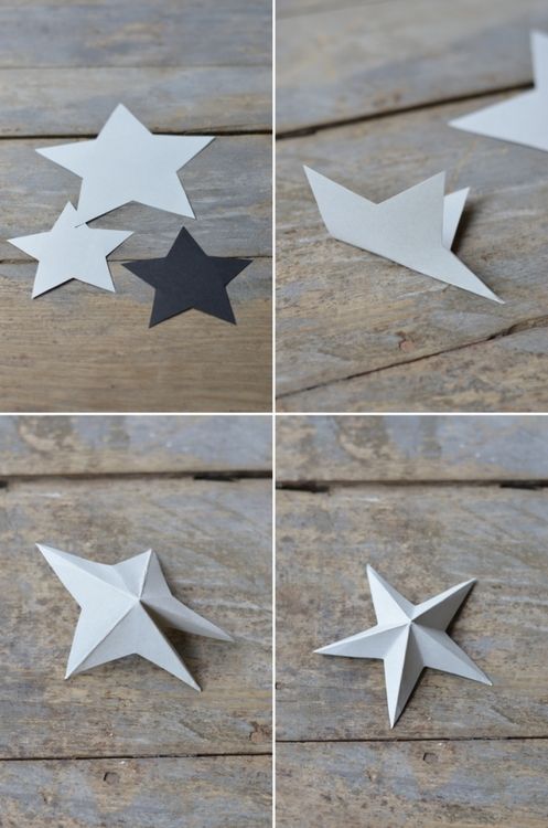 DIY Paper Art Projects - Learn How to Make 3D Paper Stars [Video Tutorial Included] homesthetics (4)